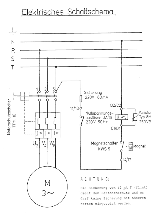 Elektrisches Schaltschema